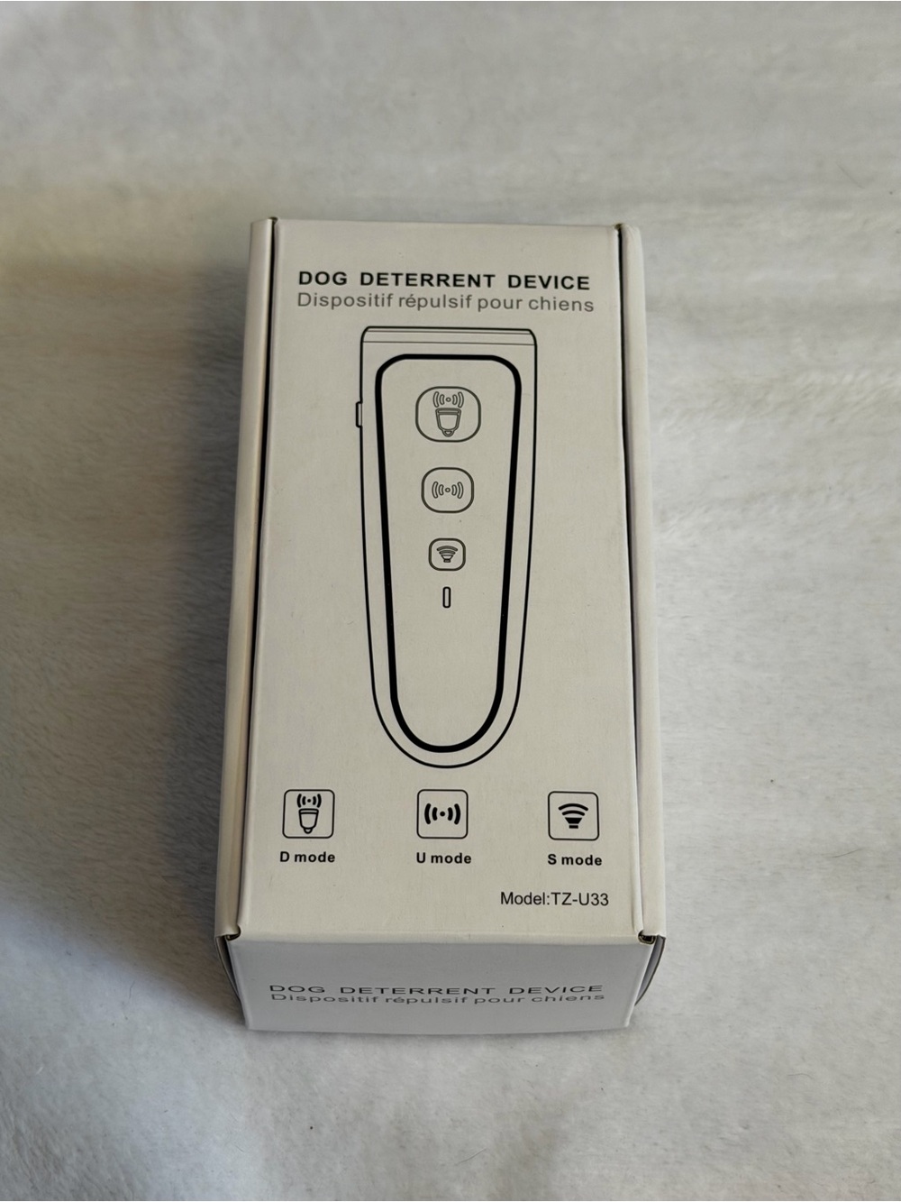 TZ-U33 Ultrasonic Dog Deterrent Device 3 Mode Bark Trainer New In Box